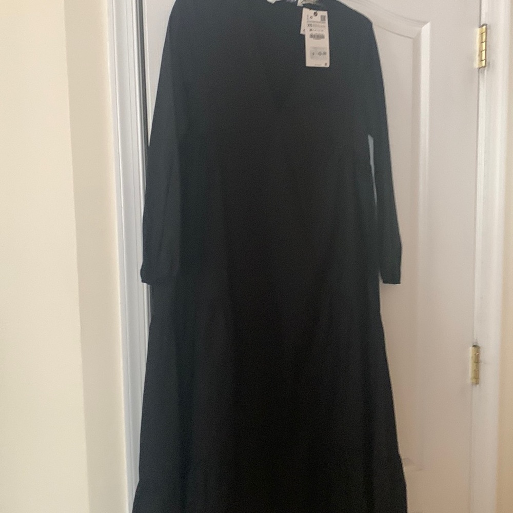 Zara long black dress